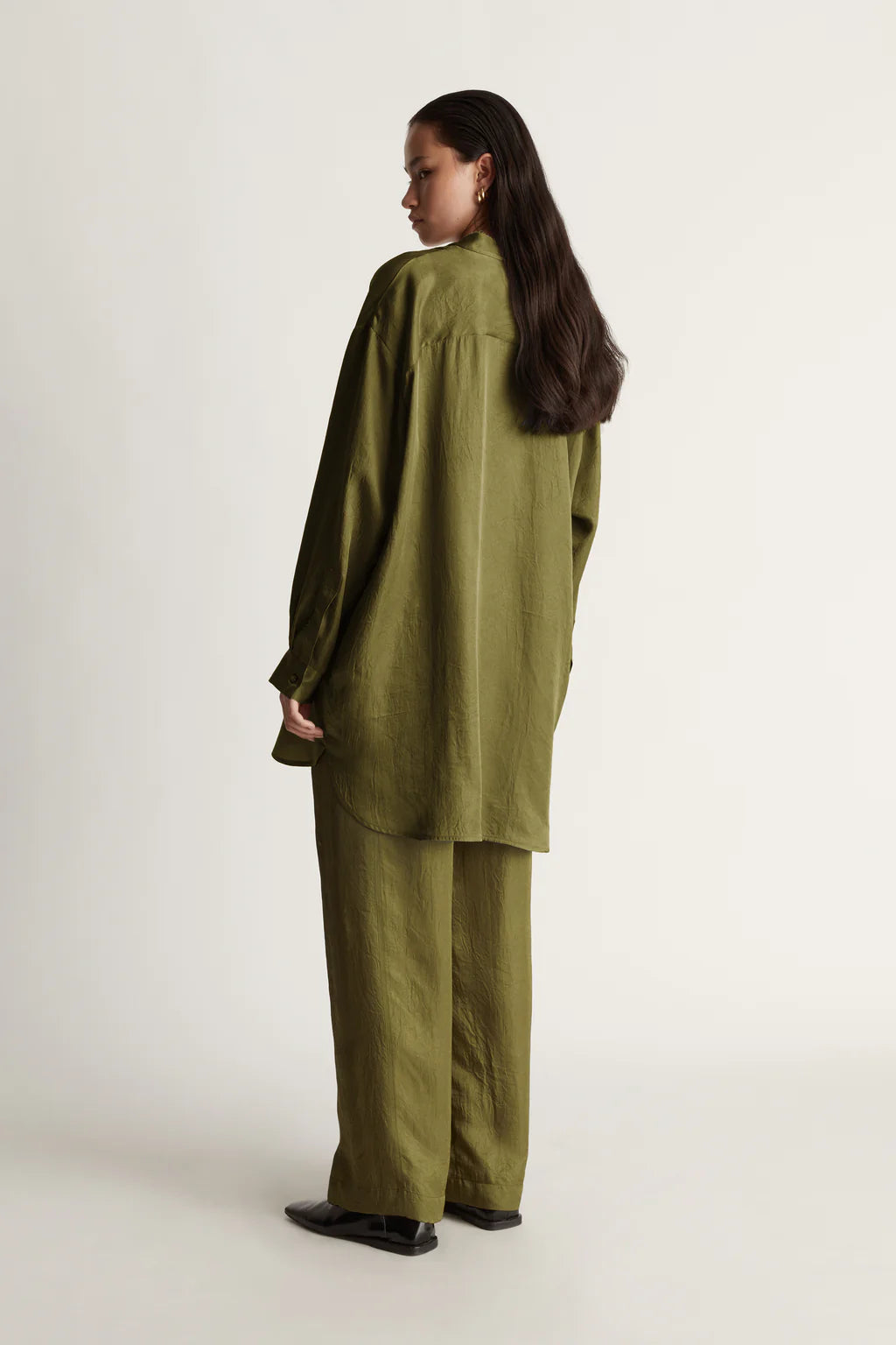 Lee Mathews Eden Tunic in Khaki Green