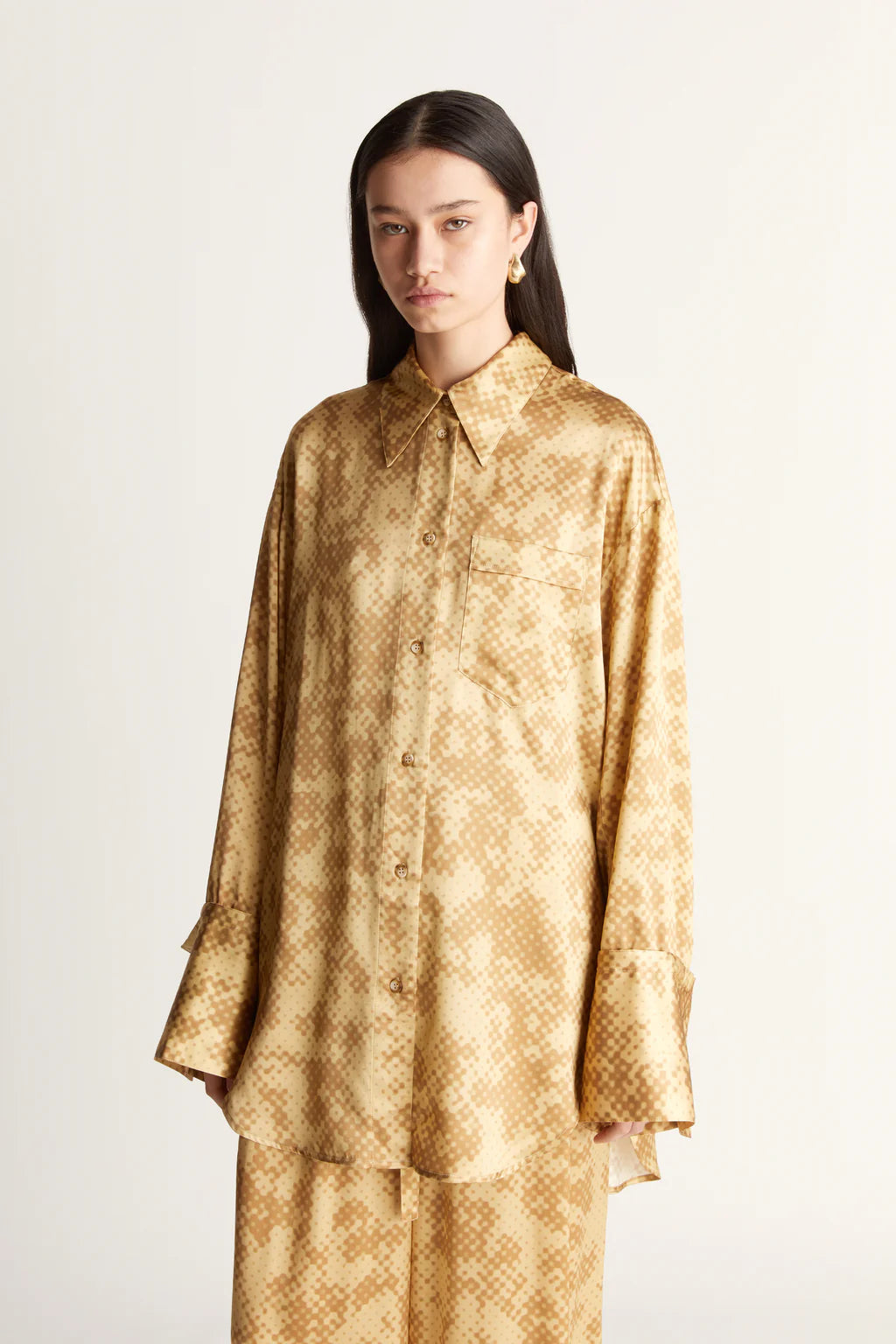 Lee Mathews Nichhia Shirt in Honeycomb Yellow