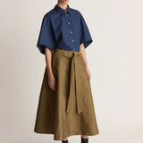 Lee Mathews Rennie Skirt in Moss