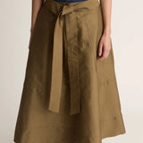 Lee Mathews Rennie Skirt in Moss