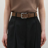 A Emery Leroy Belt in Cedar Suede