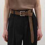 A Emery Leroy Belt in Cedar Suede