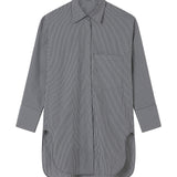 A Emery Logan Shirt in Navy Stripe