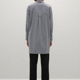 A Emery Logan Shirt in Navy Stripe