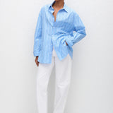 Matteau Classic Stripe Shirt in Capri