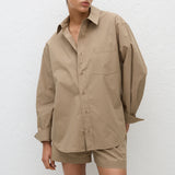 Matteau Relaxed Shirt in Stone