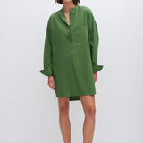 Matteau Popover Mini Shirt Dress in Cactus