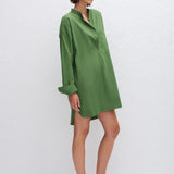 Matteau Popover Mini Shirt Dress in Cactus