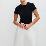 Matteau Long Chino Short in Chalk