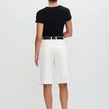 Matteau Long Chino Short in Chalk