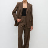 Matteau Relaxed Tailored Blazer in Coffee