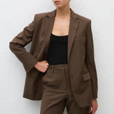 Matteau Relaxed Tailored Blazer in Coffee