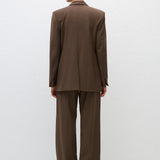 Matteau Relaxed Tailored Blazer in Coffee