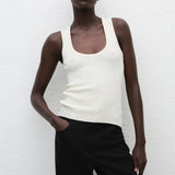 Matteau Ribbed Tank in Ecru
