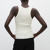 Matteau Ribbed Tank in Ecru
