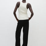 Matteau Ribbed Tank in Ecru