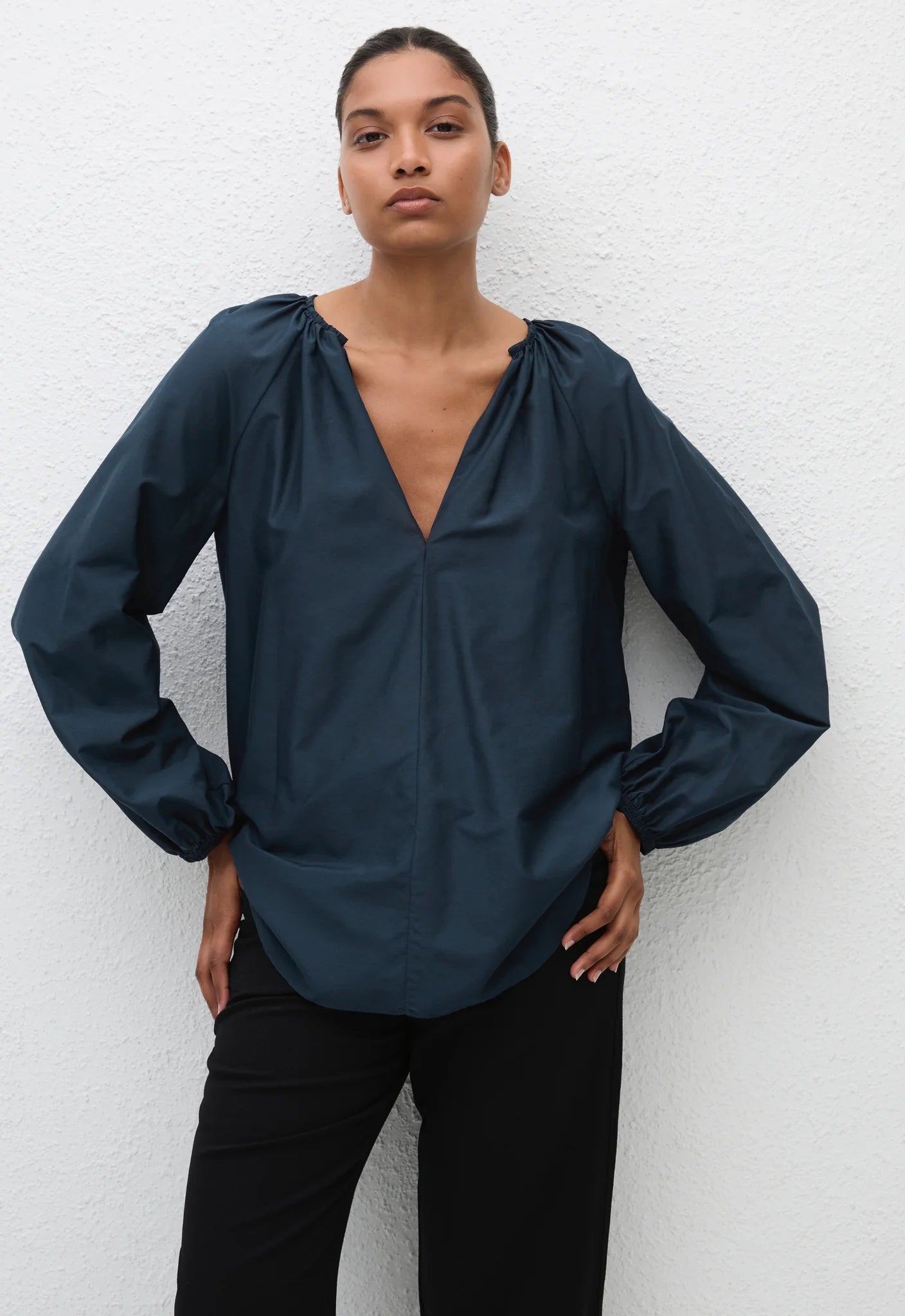 Matteau Voluminous Blouse in Midnight