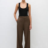 Matteau Relaxed Tailored Trouser in Coffee