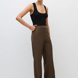 Matteau Relaxed Tailored Trouser in Coffee