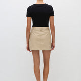 Matteau Utility Mini Skirt in Sand