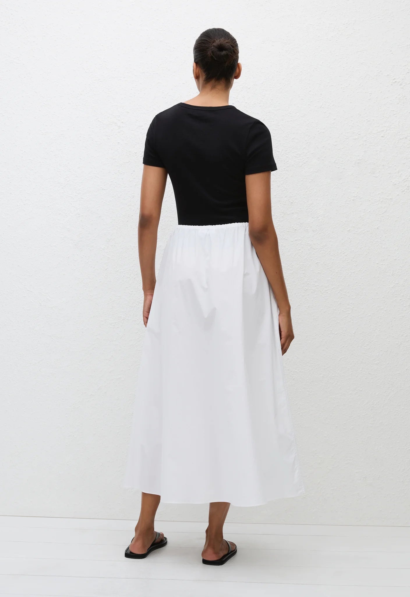 Matteau Drawcord Skirt in White