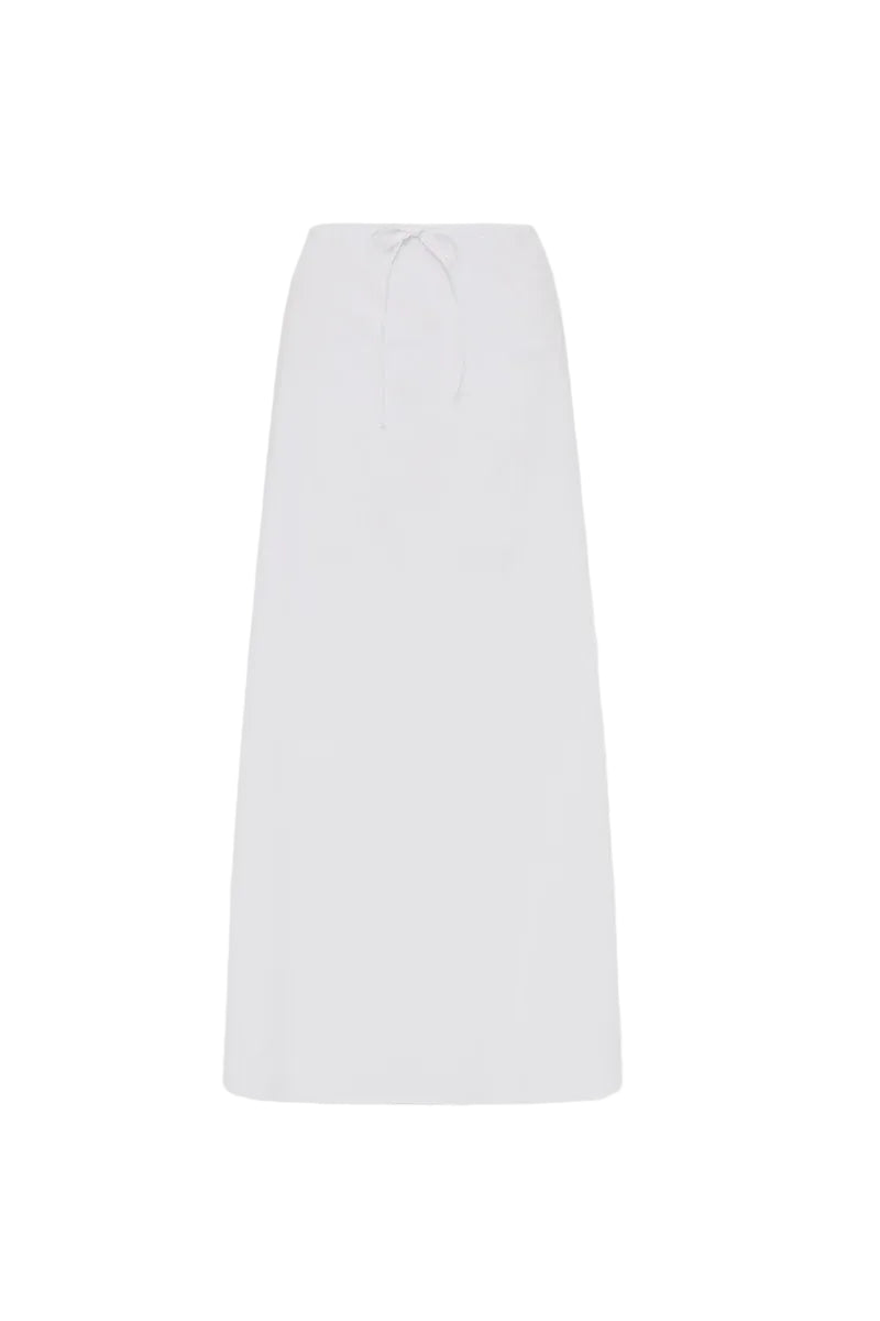 Matteau Drawcord Skirt in White