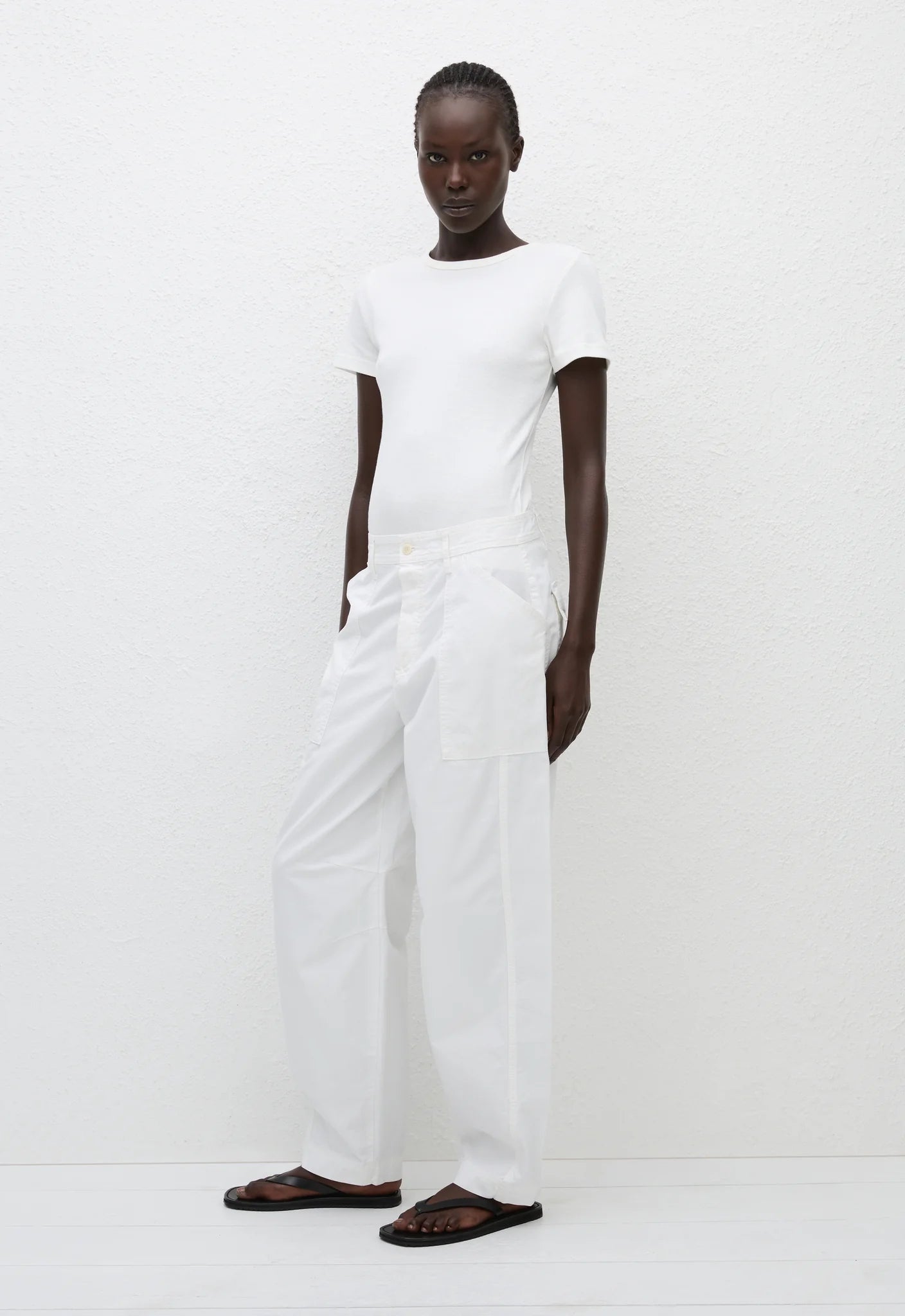 Matteau Relaxed Cargo Pant in Chalk