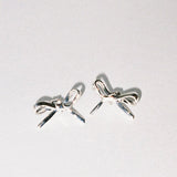 Meadowlark Bow Stud Earrings in Sterling Silver