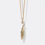 Meadowlark Sardine Charm Necklace 50cm in Gold Plate