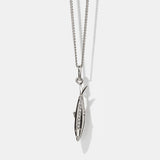 Meadowlark Sardine Charm Necklace 50cm in Sterling Silver