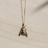 Meadowlark Bee Charm Necklace 50cm in Gold Plate