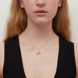 Meadowlark Cherry Charm Necklace 50cm in Gold Plate