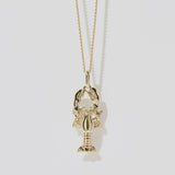 Meadowlark Lobster Charm Necklace 50cm in Gold Plate