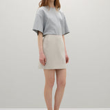 A Emery Mika Tee in Grey Melange