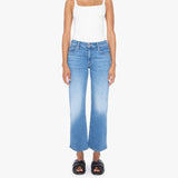 Mother The Mid Rise Zip Rambler Ankle in Out Of The Blue
