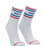 Mother Baby Steps Socks in White MF