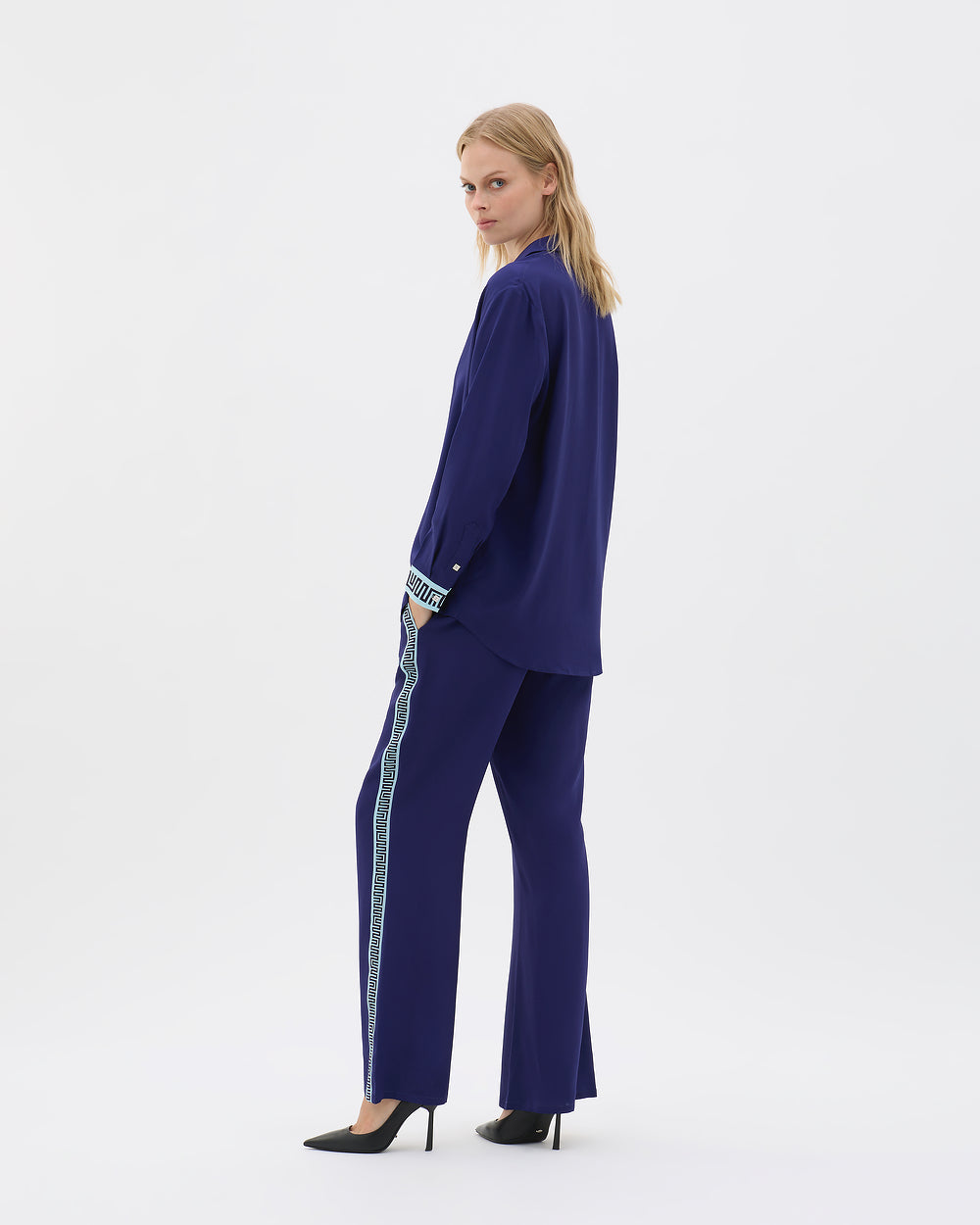 Muma World Deep Sea Contrast Pant in Navy