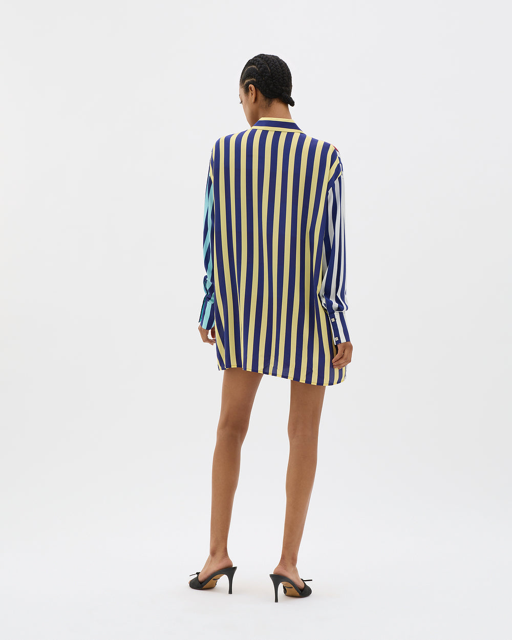 Muma World Striped Oversized Shirt in Stripe