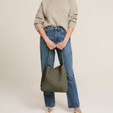 Naghedi Nomad Medium Hobo in Olive
