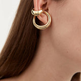 Nina Gordon Mirror Ear Cuff in Gold