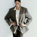 Nina Gordon Concave Pendant Necklace in Gold