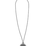 Nina Gordon Concave Pendant Necklace in Silver