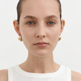 Nina Gordon Mega Hoops Large In Gold