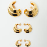 Nina Gordon Mega Hoops Large In Gold