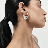 Nina Gordon Mirror Ear Cuff in Silver