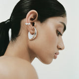 Nina Gordon Mirror Ear Cuff in Silver