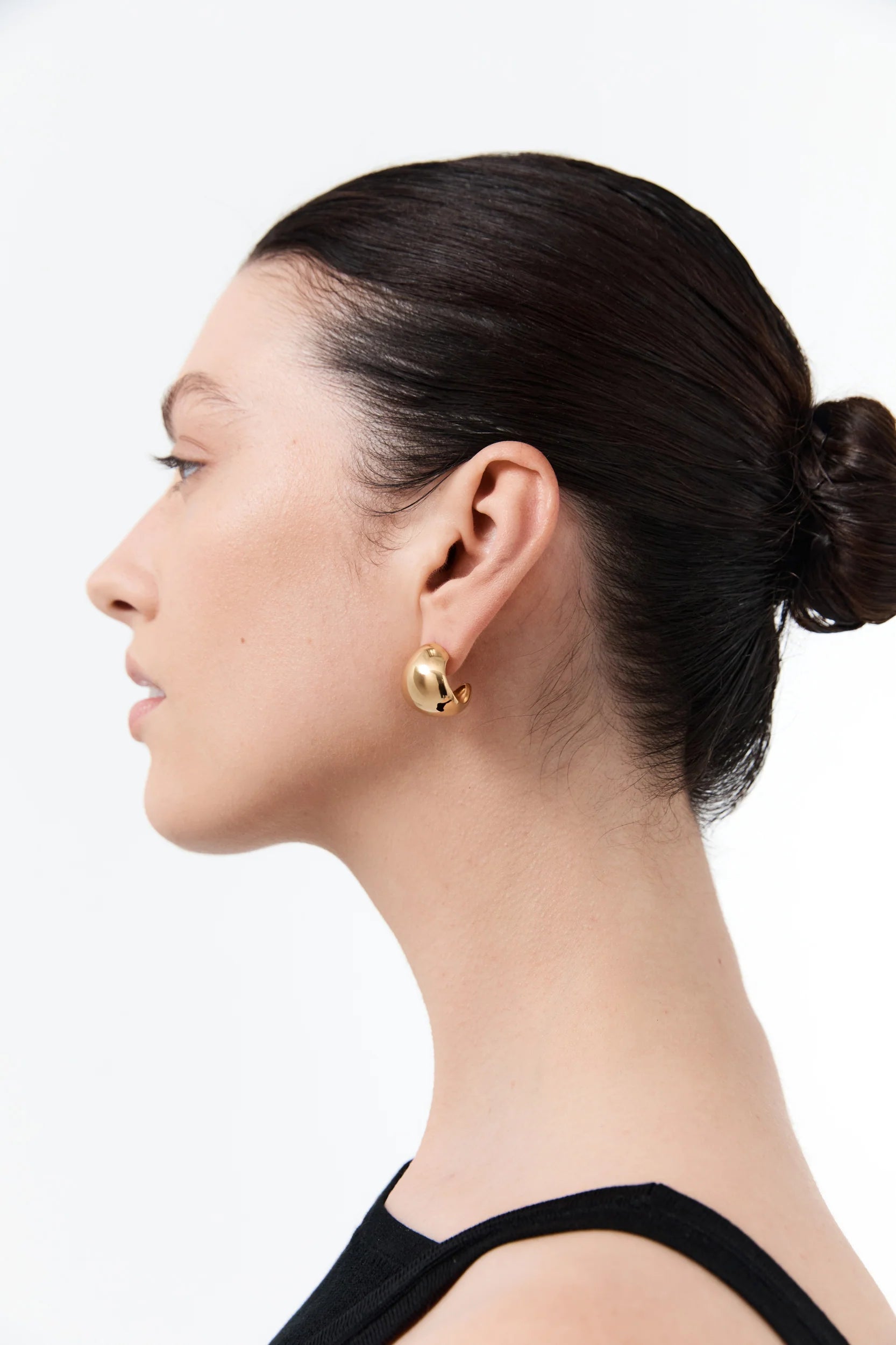 Nina Gordon Fold Hoops LARGE in Gold