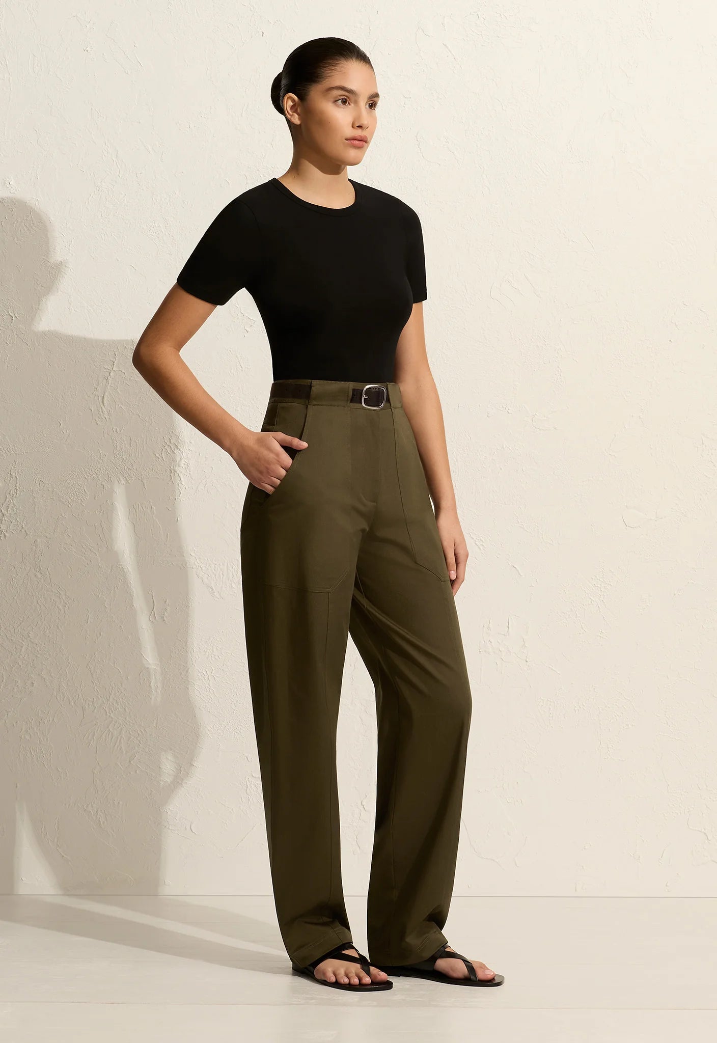 Matteau Utility Trouser in Olive