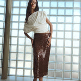 One Of Others Kendall Skirt in Coffee