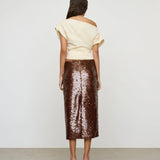 One Of Others Kendall Skirt in Coffee